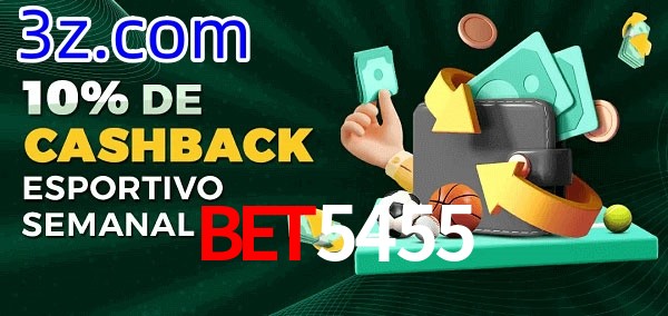 10% de bônus de cashback na Bet5455